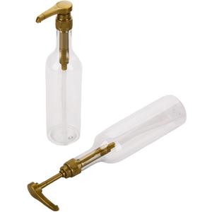 JEATHA 2Pcs Syrup Bottles for Coffee Bar, 25.4 oz/750 ml Syrup Dispenser Bottles for Coffee Bar Home Gold One Size