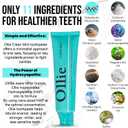 Ollie Fluoride Free 10% Nano Hydroxyapatite Toothpaste for Remineralizing Enamel, Sensitive Teeth & Whitening, Clean Mint 4oz (Pack of 1)