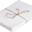 50 Pack Cotton Watercolor Paper with Deckle Edge 200 GSM Rough Textured Watercolor Paper for Writing (Off White)