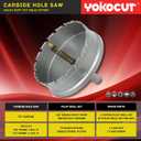 1-5/8 Inch Carbide Hole Saw, Hole Cutter Carbide Tipped with Pilot Drill Bit, TCT Hole Saws for Stainless Steel, Metal, Iron, Copper, Brass, Plastic, Wood