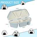 HIBILDER 6 in 1 Onigiri Mold Triangle Sushi Mold Once Quickly Make 6pcs Sushi - Multifunctional Rice Ball Mold for Making and Storing Sushi