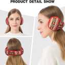 Venswell Knit Ear Muffs for Winter Women Men Soft Earmuffs Cold Weather Fleece Ear Warmers Cover Foldable & Adjustable