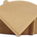 Cone Coffee Filters Size 02, 200 Count 1-4 Cups Unbleached V02 Disposable Coffee Filter Paper, Compatible with Conical Shaped Pour Over Coffee Dripper and Drip Coffee Maker