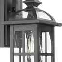 Darkaway Outdoor Wall Lights, Exterior Light Fixture with Seeded Glass, Aluminum Anti-Rust Exterior Lights Sconces Lighting for House Porch Yard Hallway Doorway Garage