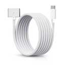 140W, 6.6 ft USB-C to Magnetic 3 Cable for MacBook Pro 2024 M3 Pro & Max, MacBook Air 2022 M2, MacBo0k Pr0 2023 M2 Pr0 & Max (14-16 inch), Nylon Braided Compatible with Magsafe 3 Cable