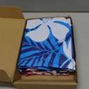 ShinyRelief 2 Pcs Pool Tubes for Adults 42inch Large Inflatable Floats Tube Tropical Leaves Inflatable Pool Floats Rings Colorful Swimming Ring Summer Hawaii Swimming (Blue,Purple)