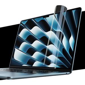 soonjet 2Pack for MacBook Air 13.6 inch Screen Protector M4 M3 M2 20252022 [Notchless FullCoverage] [4K Ultra HD, Like Bare Screen] Laptop Screen Protector for MacBook Air 13" A3240 A3113 A2681