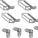 Prime-Line PL 7803 Screen Frame Kit, 5/16 In. x 3/4 In. x 36 In., Aluminum, Mill Finish (1 Kit)