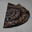 Non-Slip Rugs, Cobble Unique Half Round Design Door Mat, Muddy Dirt Trapping, Clean Rugs Indoor Outdoor Entry Decoration for Garage, Patio, Home
