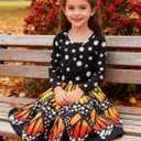 Funnycokid Girls Dress Size 4-13 Long Sleeve Kids Clothes