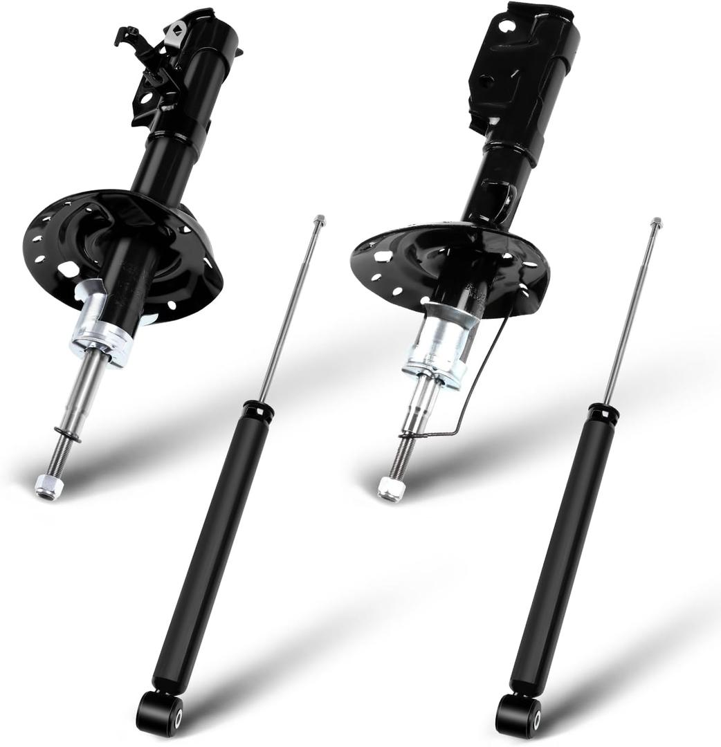 Shocks,SCITOO Front Rear Gas Struts Shock Absorbers Fit for 2009 2010 2011 2012 2013 for Honda Fit 338001 72659 338002 72660 348016 5682 Set of 4