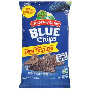 Organic Blue Corn Chips (Pack of 12), Best By Jun 28, 2025
