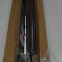 MEXAU Black Shower Curtain Rod 43 To 73 Inch Tension Shower Rod For Bathroom 7/8" Adjustable Spring Curtain Rod No Drilling Spring Curtain Rod Black Tension Curtain Rods for Windows Doorway Closet