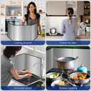 4 Sided Grease Splatter Guard Foldable Splatter Guard for Stove Stainless Steel Oil Splatter Screens Backsplash for Wall Gas Range Frying Pan Camping(Size:15.731.515.7inches)