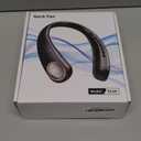 Neck Fan - Bladeless Portable Neck Fans, with LED Display, 4 Speeds, 5000mAh Personal Wearable, USB Rechargeable Cooling Hands Free, Travel Gifts for Men, Women (White)