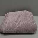 NEWCOSPLAY Super Soft Throw Blanket Light Purple Premium Silky Flannel Fleece Leaves Pattern Lightweight Bed Blanket All Season Use (Light Purple, Throw(50"x60"))