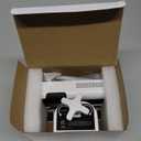 Anti Theft Ring Doorbell Mount: White Ring Doorbell Door Mount Blink Camera Holder - Metal, No Drill Required (Glittery Frosted White)