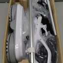 2-in-1 Steam Mop & Handheld Steam Cleaner,Floor Steamer with 13 Accessories,30s Fast Heat-Up, 550ml Tank,16.4ft Cord,4 Washable Pads,Deep Cleaning for Hard Floors,Carpets and Multi-Surface (White)