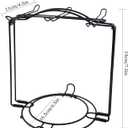 Tea Cups Holder,Black Metal Coffee Cup Tea Cups Rack,Foldable Organizer for Coffee Cup Spoon and Saucers