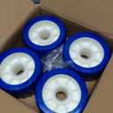 Boat Trailer Rollers PU Ribbed Wobble Roller 5in ODX3in W fit 7/8-9/8" Diameter Shaft with 8 Flat Washers and 4 Cotter Pins (XX-Large)