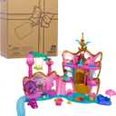 Just Play Disney Junior Ariel Deluxe Atlantica Palace Playset and 4-inch Figures, Lights and Sounds, 20-Pieces, Kids Toys for Ages 3 Up