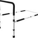 GUNEL Medical Adjustable Height Bed Assist Rail, Home Bed Assist Bar Handle, Bedside Safety and Stability