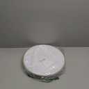 Bluesky Trading Table Settings White Hammered Organic Plastic Charger Plates (Pack Of 4) - 13" - Elegant Gold Rim Design, Perfect for Birthday Parties, Weddings, Events, Special Occasions, & More