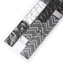 2 x Blujellyfish Glass Tile Backsplash Wall Black Silver Subway Mosaic Tile-Sample Watch (Small Sample (1 Sheet), Chocolate Brown)