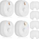 4 Pack Filter Replacement for Shark Rocket HV301, HV302, HV30126, HV300, HV305, HV292, HV307Q, QS301Q, HV310, UV450 Ultralight Corded Stick Vacuum, Part #XFFV300, 4 Foam + Felt + Post Filters