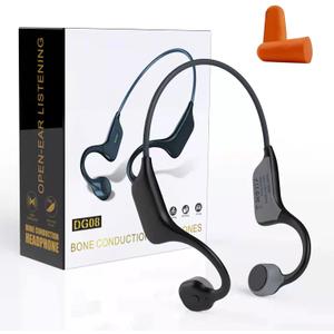 Bone Conduction Headphones, IPX5 Water Proof Swimming Headphones with 240 Hours Standby, Bluetooth 5.3 Open Ear Sports Headset with Microphone for Swimming Running Fitness