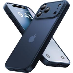 Eastinbox for iPhone 17 Pro Max Case [16FT Military Grade Shockproof], Anti-Slip Anti-Scratch, Slim Translucent Frosted Matte Phone Cover, Case for i Phone17 Pro Max 6.9", Blue