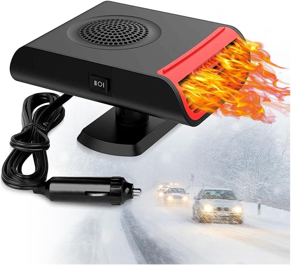 Car Heater, Portable Car Heater 12V 150W Car Windshield Defogger Fast Heating & Cooling Fan 2 in 1 Modes Car Heater
