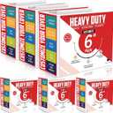 6 Pcs 3 Ring Binder, 6 Inch Large Capacity 3 Slant D Ring Binders with Pockets, 8.5" x 11" Presentation Folder View Binder with Customizable Clear Cover for Documents Files Projects (White)