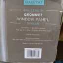 Urban HabitaT 84-Inch Grommet 100% Blackout Window Curtain Panel  Grey