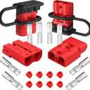 Battery Quick Disconnect Connector 175A, 12V Battery Quick Connect Cable Connector 1/0 AWG for Car Winch Forklift - 4 Pack