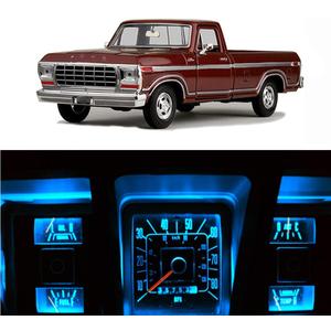 WLJH Super Bright Ice Blue Dash Instrument Cluster Panel Gauge Lighst Backlighting Indicator Lamp Bulb Full Led Light Kit For Ford F150 F250 F350 1967-1979, Pack of 8