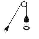 10Foot with Wire Electric Light Socket Waterproof Plug Light Outdoor Plug Light E26/E27 Socket with Wire Electric Light Socket Temporary Building Lighting Waterproof Socket with Wire Electric 6017