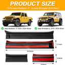 4PCS for Jeep Gladiator Door Sill Guards Kit for 2018-2025 Jeep Wrangler Accessories Door Entry Guard Protector for 2020-2024 Jeep Gladiator JT Accessories Car Door Sill Protector for Jeep Wrangler JL