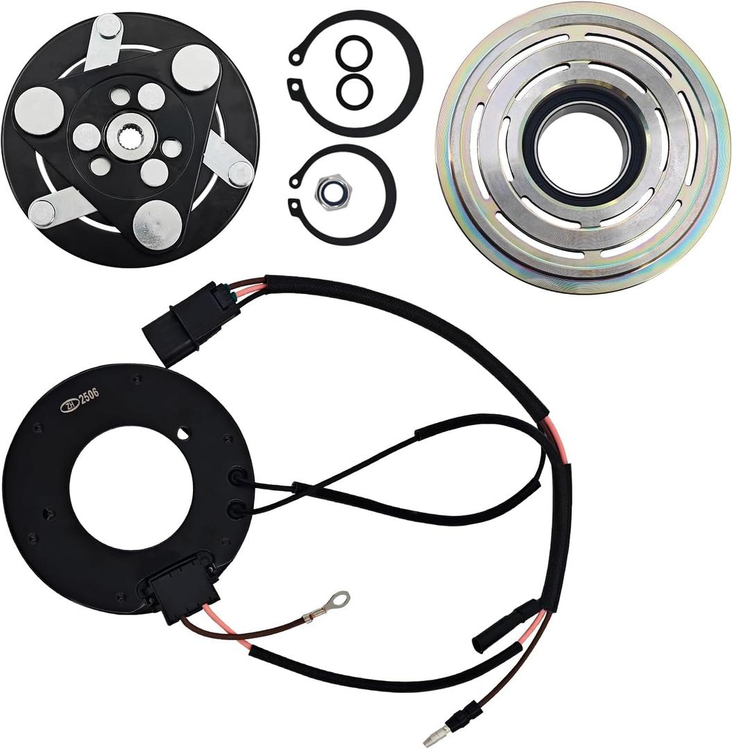 AC Aompressor Clutch kit Compatible with Honda Civic Hybrid 1.5L 2012-2013 and Fit for Acura ILX Hybrid 1.5L 2013-2015 AC Clutch Kit Replaces# AD-0447N-CL 38810RW0A01