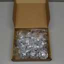 JOERSH 30 PCS Disco Ball Cake Decoration, Small Silver Reflective Mirror Ball Cake Topper, 70s Disco Themed Table Decor for Disco Theme Party 70s Disco Party Favor, 4 Sizes