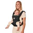 Ergobaby Omni Classic Baby Carrier Newborn to Toddler Breathable Baby Carriers for Summer AllPosition Carrier with Lumbar Support (745 Pounds), Mesh, Onyx Black, Cool Air Mesh