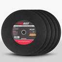 PROMAKER 4 Pack, 14 inch Cut Off Wheel, Chop Saw Blades 14 inch Metal, 14 Metal Cutting Blade for Metal, Chop Saw Wheel, 14 in x 3/32 in x 1 in