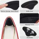 6 Pairs Heel Pads Heel Grips Liner for Loose Shoes, Heel Cushion Pads Heel Inserts for Shoe Too Big Men Women- Ultra Soothing Heel Protectors for Heel Pain, Heel Slipping, Blisters, Friction