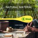 MORGLES 5 Pcs Wooden Spoons for Cooking, 12 Inches Long Handle Spoons for Mixing, Tasting Stirring Food, Large Wooden Cooking Utensils for Kitchen and Crafts