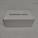 MAIERNISI JESSI Women's T-Strap Low Chunky Heel Mary Jane Pumps Cut Out Wedding Dress Shoes 41