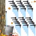 Maple Syrup Tapping Kit, Upgrade Maple Taps Set Include (30) Maple Syrup Taps, 66 -Ft Food Grade Tubing, 1 Drill Bit, Maple Tree Tapping Kit for Experts or Beginners (30 SET)