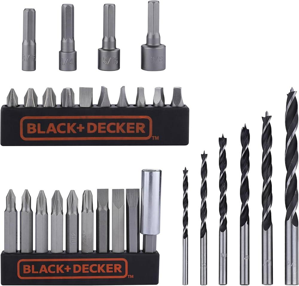 Black and Decker Screwdriver Bit Set, Double Ended