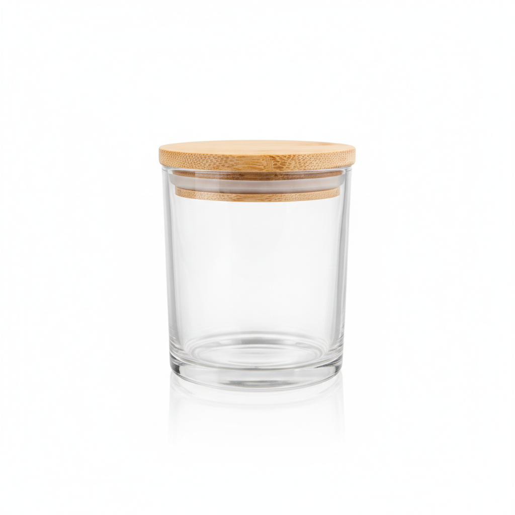 empty glass candle with lid 12pack, 10oz
