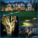 12Pack Solar Spot Lights Outdoor, Solar Lights Outdoor Waterproof with 4 Light Mode 2-in-1 Landscape Spotlights Solar Powered Yard Garden Outside Flood Light for House Pathway Tree (Cool White)
