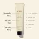JVN No Heat Complete Air Dry Cream, 5 Fl Oz, Hair Smoothing Cream Enhances Your Natural Texture, Curl Cream and Wavy Hair Products, Silicone Free